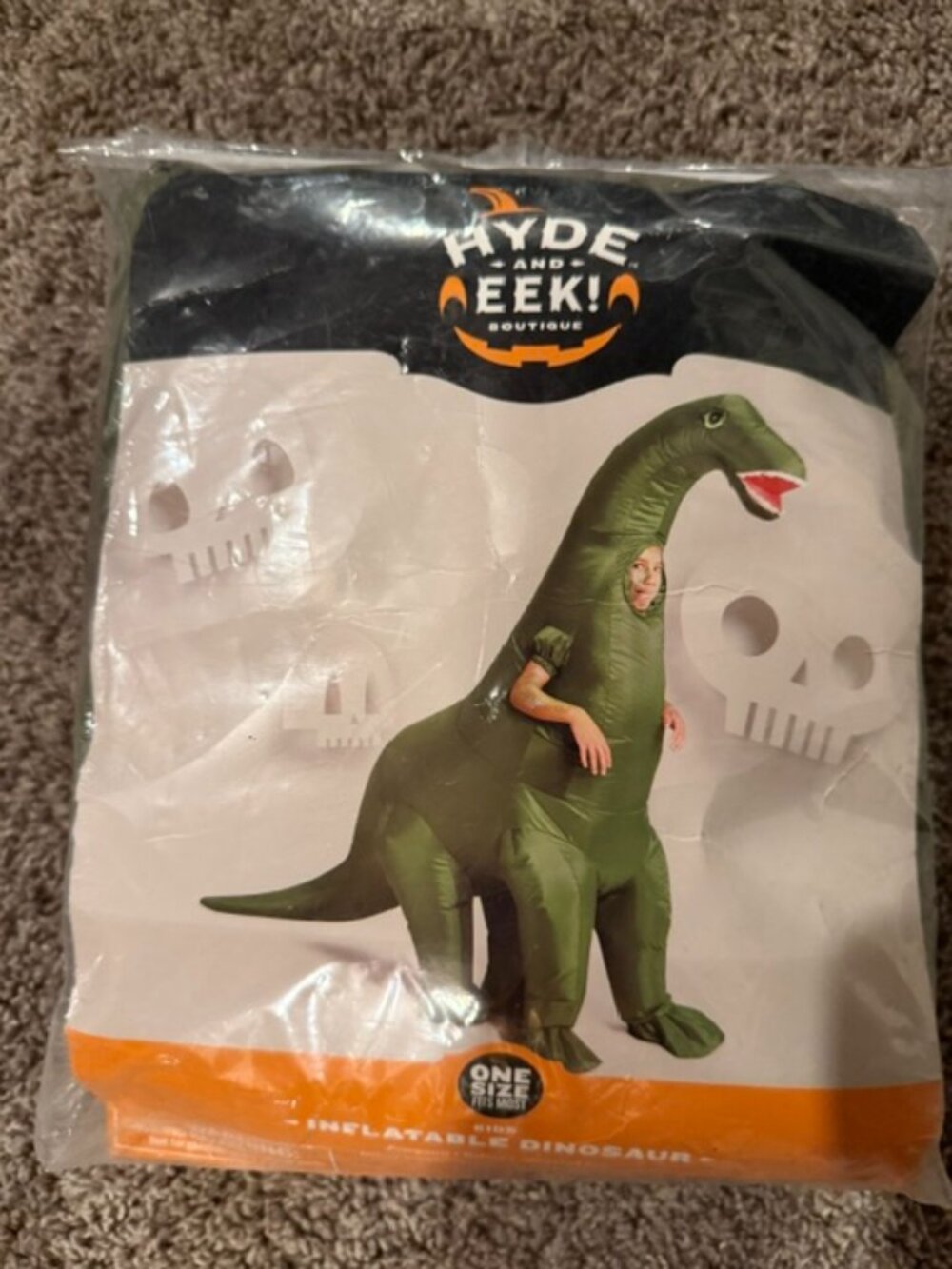 NEW Hyde and Eek! Inflatable Dinosaur Costume Kids OS